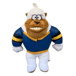 Vintage Plush Gorilla NFL Rams Teams Colors Las Vegas Circus Circus Faux Leather